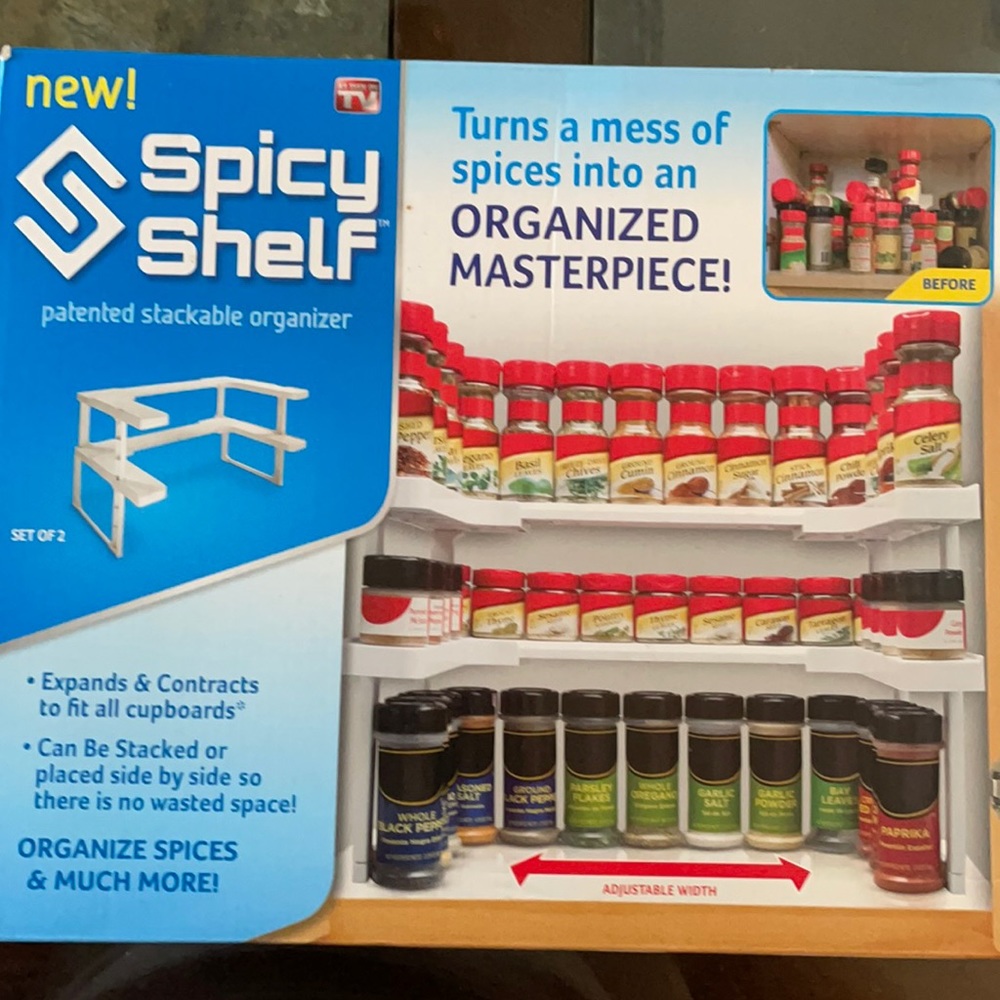 SPICY SHELF BRAND NEW STACKABLE ORGANIZER